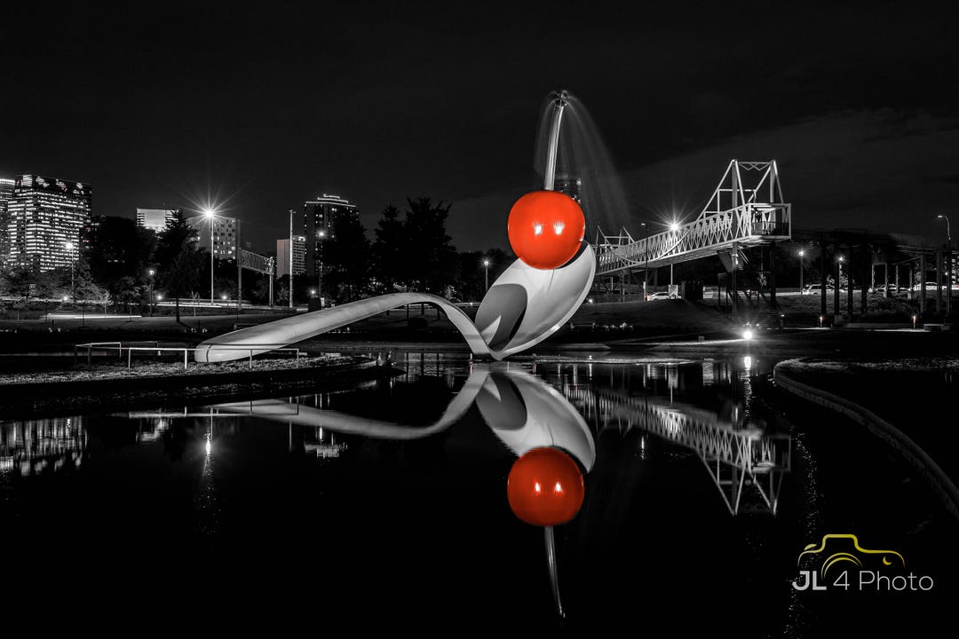 Spoonbridge and Cherry at Night – Iconic Minneapolis Sculpture ...