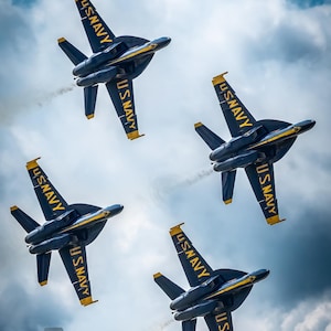 Blue Angels Diamond Formation – U.S. Navy Aviation Photography Print
