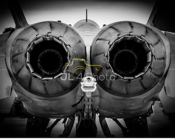 Power and Precision: F-18 Jet Engines Print