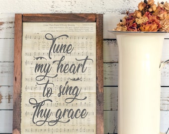 Tune My Heart to Sing Thy Grace Digital Print