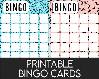 Bingo Card Printable in Color