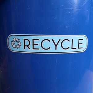 Pegatinas para reciclar, basura y compostar con una fuente elegante. ¡Tecnología UV DTF! ¡Superresistentes! imagen 12