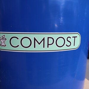 Pegatinas para reciclar, basura y compostar con una fuente elegante. ¡Tecnología UV DTF! ¡Superresistentes! imagen 17