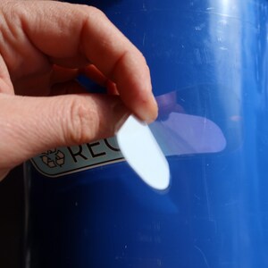 Pegatinas para reciclar, basura y compostar con una fuente elegante. ¡Tecnología UV DTF! ¡Superresistentes! imagen 9