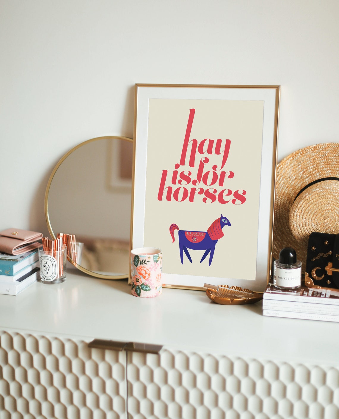 Hay is For Horses Printable Wall Art Hey is for Horses Etsy