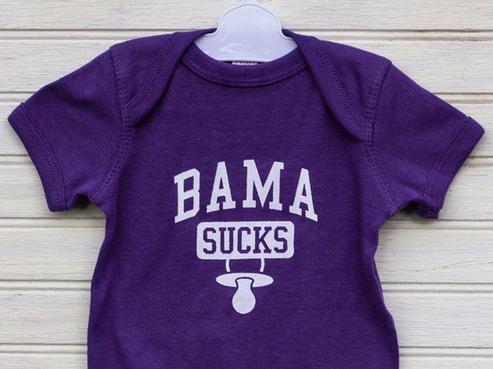 Bama Sucks Baby Bodysuit LSU Baby Gift Clemson Baby Gift LSU Baby
