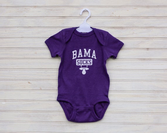 Bama Sucks Baby Bodysuit LSU Baby Gift Clemson Baby Gift LSU Baby Shower Clemson Baby Shower LSU Football Baby Gift Etsy