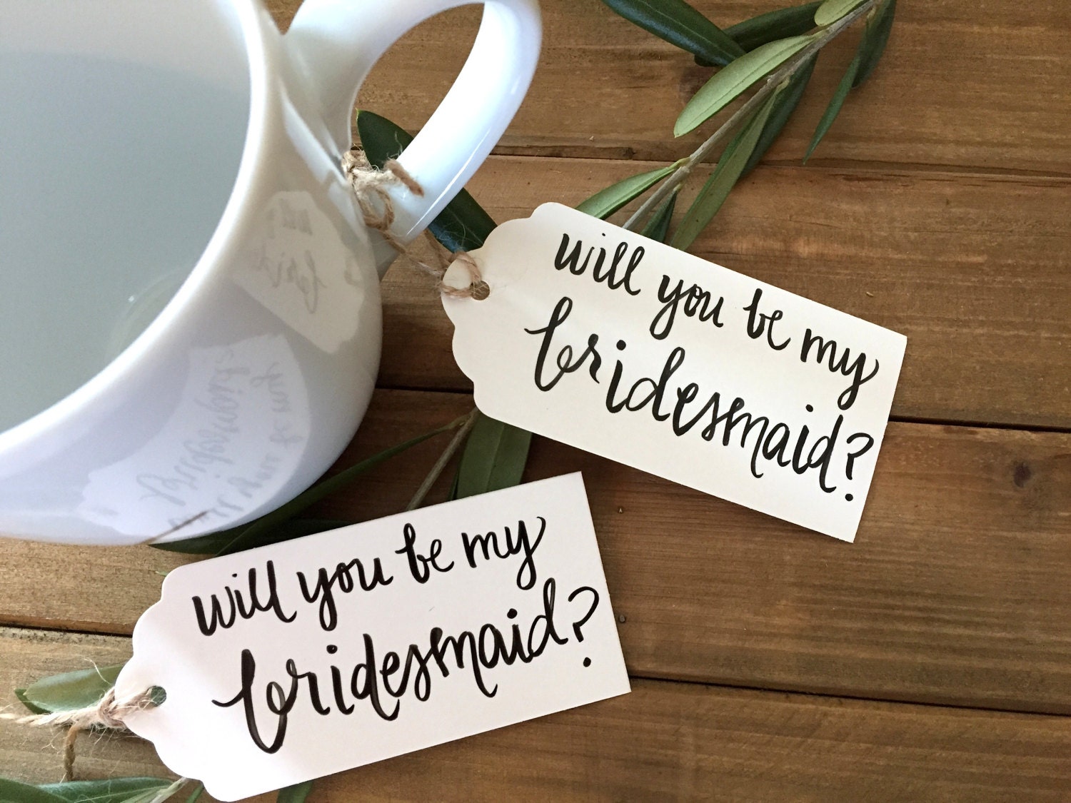 Bridesmaid Tag . Will you be my bridesmaid . Add a | Etsy