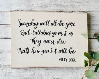 Personalized Song Lyric Wood Board, Hand-Painted Calligraphy