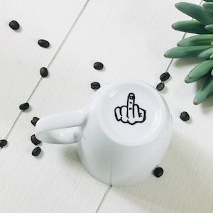 custom mug . funny mug  . surprise gift . personalized mug . bottom of the mug . gag gift . fall mug