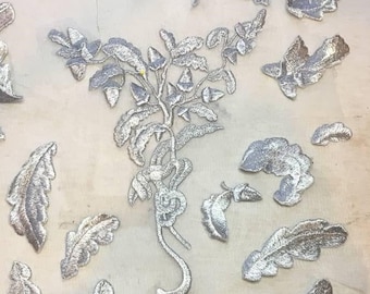Stomacher and Leaves Design inspired by the Outlander Wedding Dress - Digital Embroidery Files