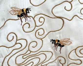 The Bees! Embroidery files to add onto anything. 2"x2" minimum size - all machine types - MACHINE FILES ONLY