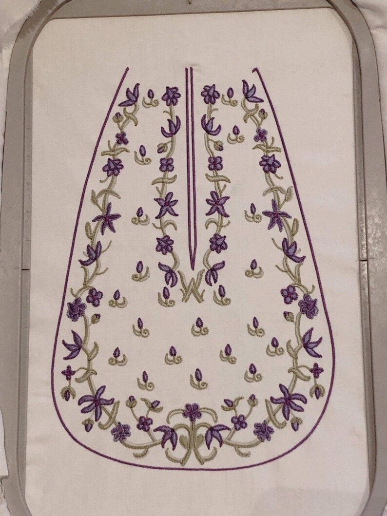 18th Century Pocket Pattern for Machine Embroidery Etsy