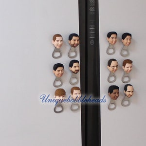 bobblehead Refrigerator magnet bottle opener groomsmen Refrigerator magnet gift Refrigerator magnet bobbleheads