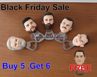 Personalized Bobblehead Bottle Opener: Custom Portrait Gift