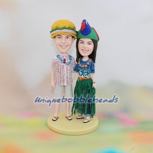 Personalized wedding cake topper for wedding bobbleheads bride and groom cake topper gift for wedding