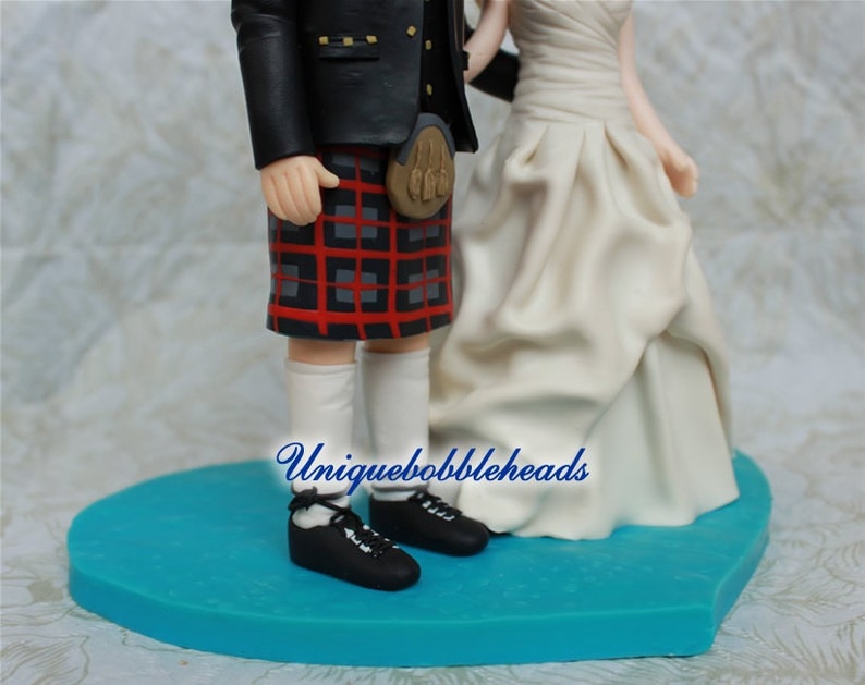 Custom wedding cake topperkiltEngland kiltEngland Etsy