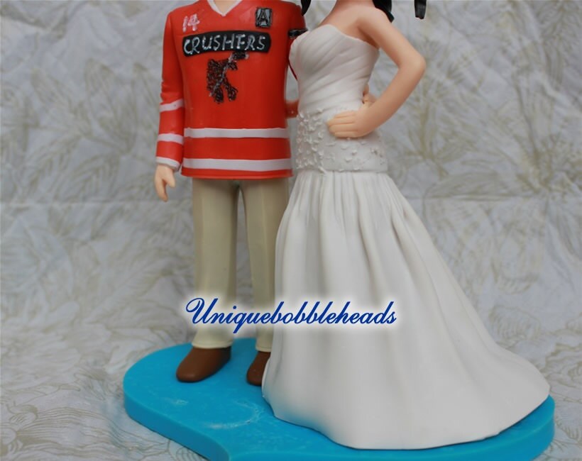 Custom Wedding Cake Toppers Jerseys Customized Clay Figurines Etsy