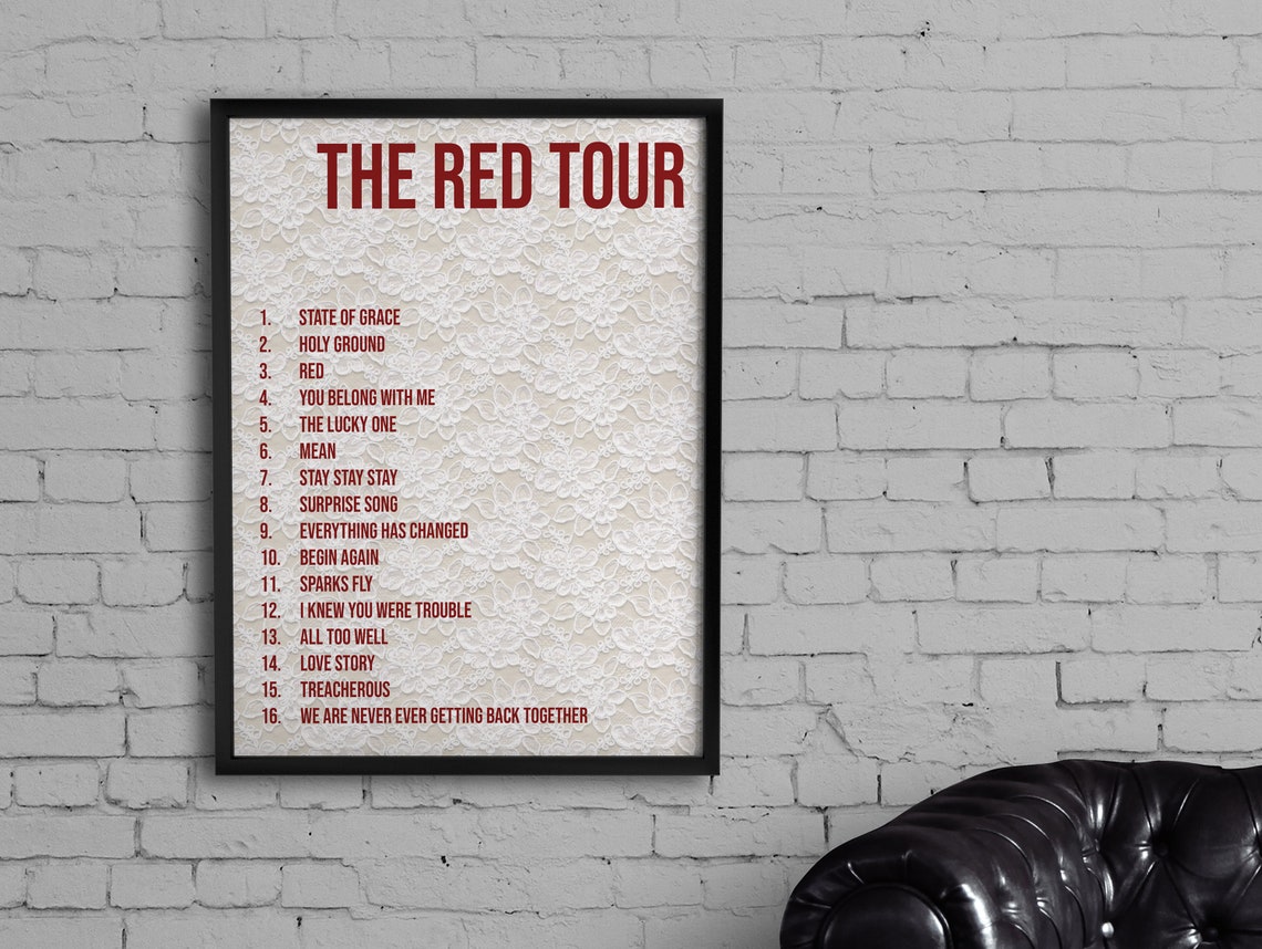 red tour london setlist