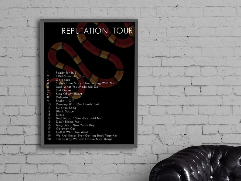 reputation tour movie setlist