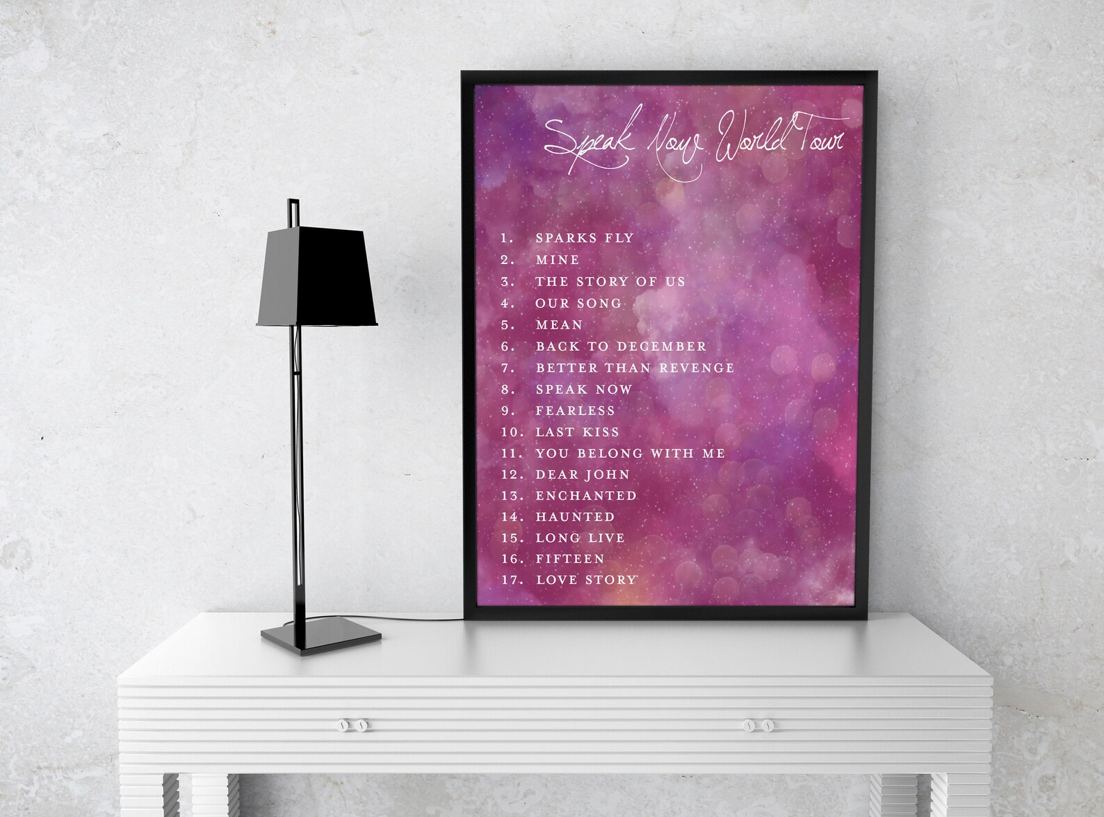 Speak Now World Tour Setlist INSTANT DOWNLOAD Digital Etsy speak-now-world-tour-setlist-instant-download-digital-etsy