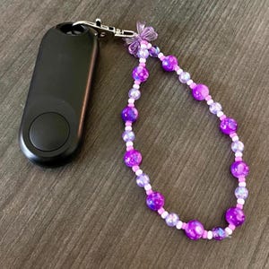 Purple Beaded E-Reader Page Turner Bracelet: Kindle Accessory Wristlet