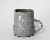 Grey Coffee Mug, Tea Mug with handle, Tea Cup, Mother's day gift, Ready To Ship, Pottery Mug, Gray Mug, Stoneware