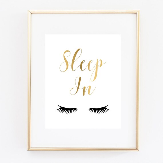 Sleep In Art Print Eyelashes Mascara Fashion Image 0