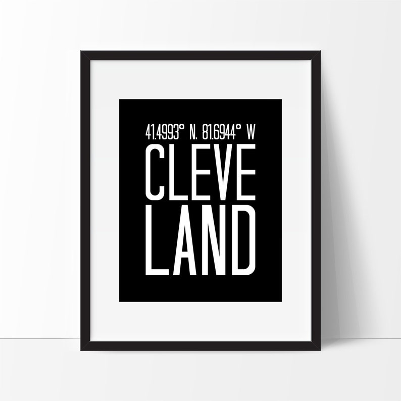 Cleveland Art Print Wall Ohio City - Cleveland Wall Art Cleveland Art Print Wall Ohio City - Cleveland Wall Art