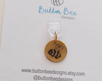 Floral/Bee Laser Engraved Metal Usb-C Dust Plug Charms
