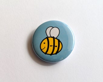 Button bee 25mm badge