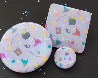 Handmade Witchy Themed Pattern Badge