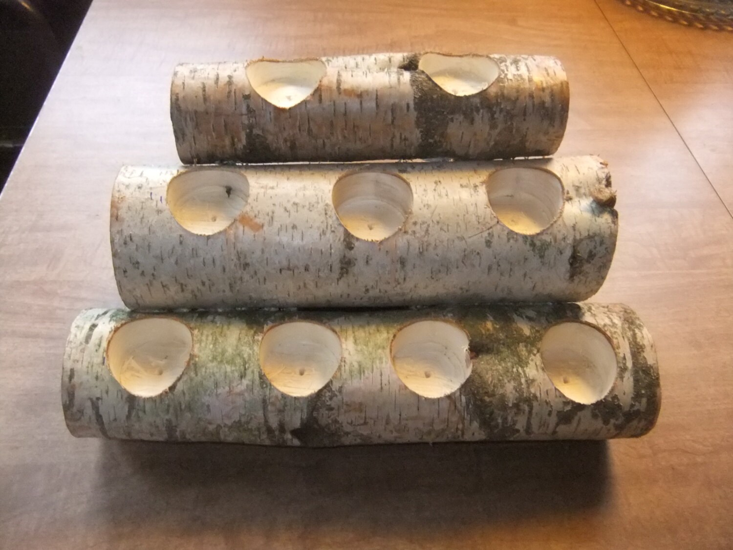 Christmas Birch Tealight Holder Real Birch Log Candle Holders Wooden Tealight Candleholder Succulent Plant Holder for Home Party Fireplace Decoration Pack of 4 Same Height 2.36x2.36 Christmas Birch Tealight Holder Real Birch Log Candle Holders Wooden Tealight Candleholder Succulent Plant Holder for Home Party Fireplace Decoration Pack of 4 Same Height 2.36x2.36