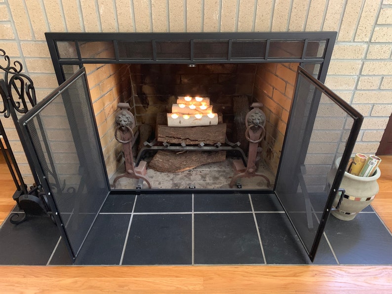 Birch Wood Fireplace Logs 9 Tea Light Candle Holder Rustic Etsy