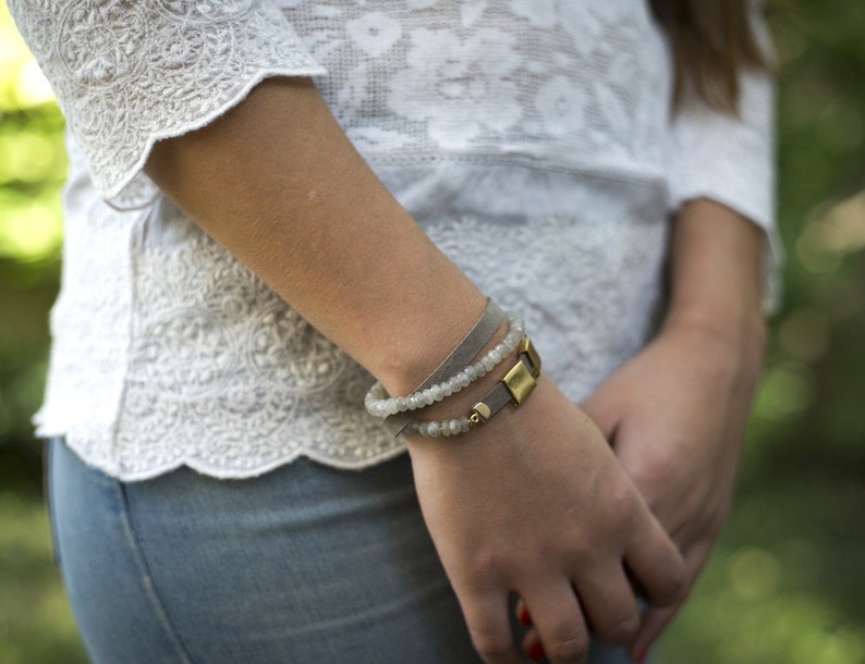 Leather wrap bracelet Unique jewelry for her unique bracelet Etsy