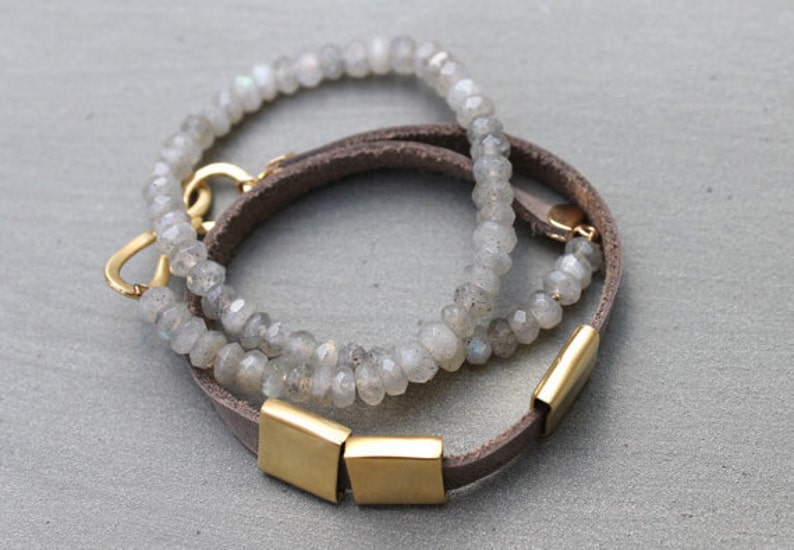 Leather wrap bracelet Unique jewelry for her unique bracelet Etsy