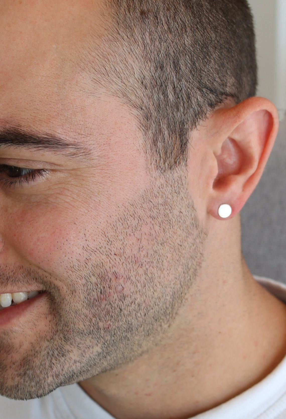 Men Earrings for Men Silver Earrings Men Stud Earrings Men Etsy