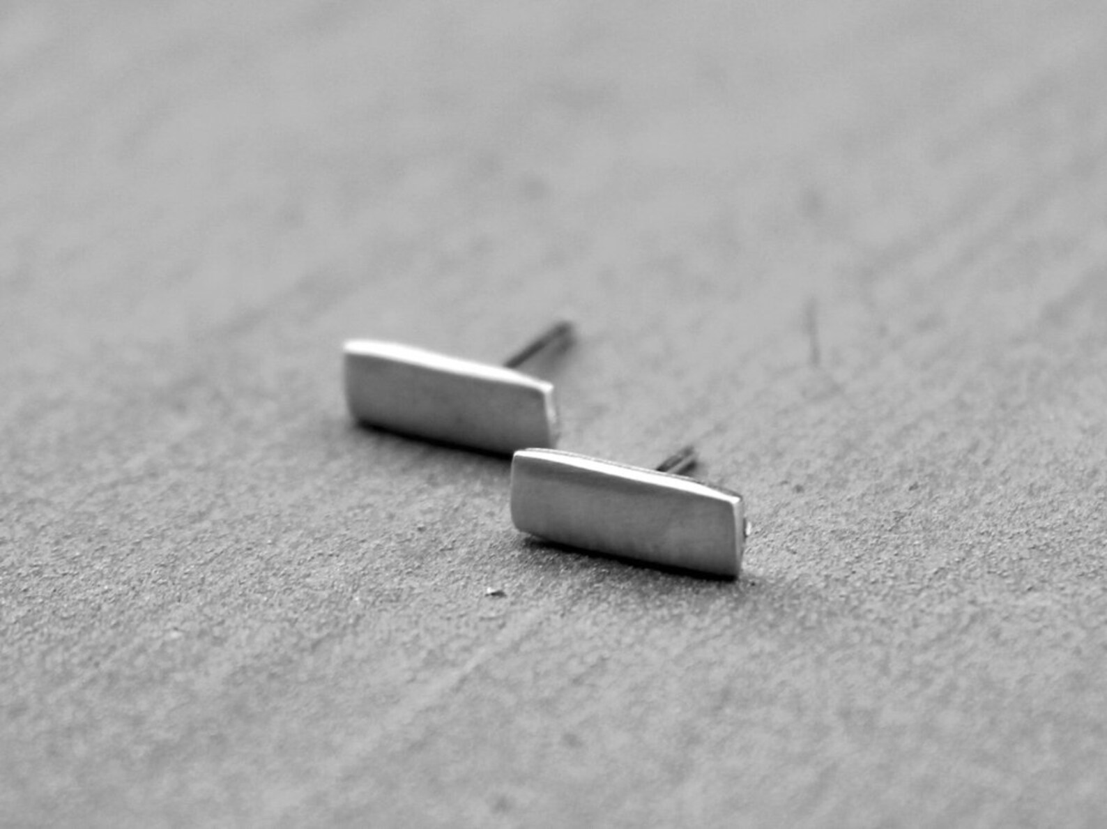Gold Bar Earrings Bar Stud Earrings Men Earrings Stud Earrings Etsy