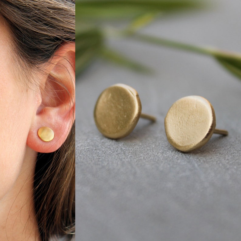 Everyday Earrings Delicate stud earrings gold delicate Etsy