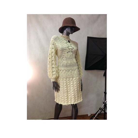 White Winter Wool Dress Long Sleeve Cozy Soft Wedding Guest Etsy