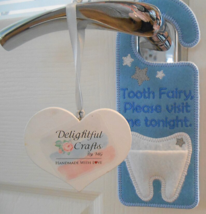 Tooth fairy door hanger personalized tooth fairy door hanger etsy