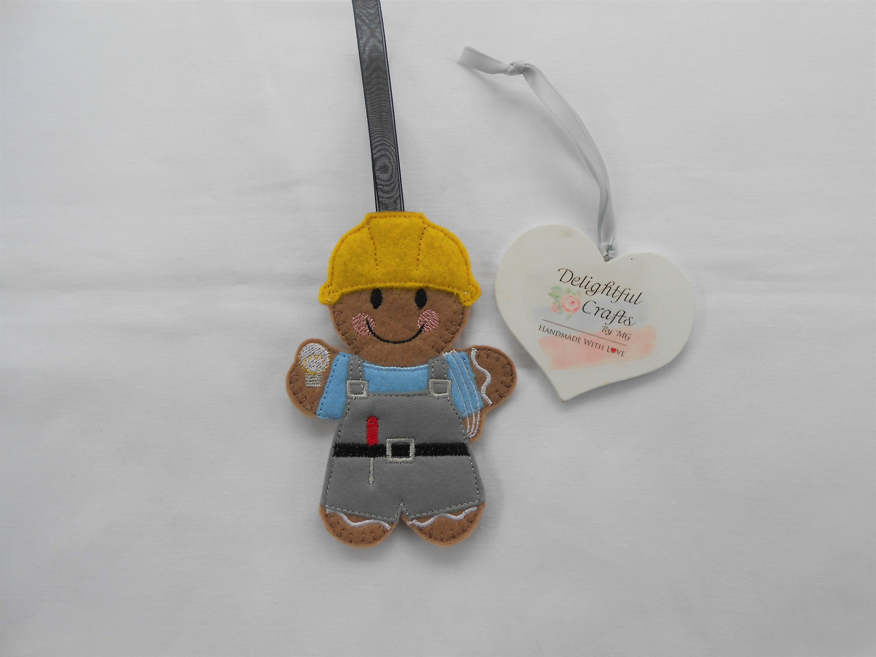 Electrician gifts handyman gift gingerbread man retirement | Etsy