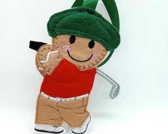 Golf gifts for under 20, gift for golfer gifts, gift for golf player, retired golf gifts, gingerbread man gift for golf lover