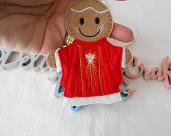 Catholic gifts for priest, catholic priest gifts, handmade priest gift, gift for priest appreciation gift, felt gingerbread man gifts