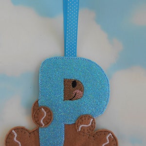 Gingerbread Man Decoration Letters, Alphabet Letter for Decor, Initial ...