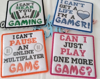 Gamer coaster felt embroidery gift, gaming coaster for gamer, player of the game gifts, gamer gifts for gamers, gamer friend gift