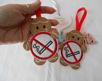 No smoking sign for car, no smoking hanging sign for office, gingerbread hanging ornament, car no smoking hanging sign, smokingaccessories