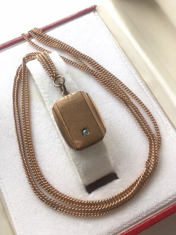ANTIQUE LOCKET NECKLACE 1940s antique locket penda