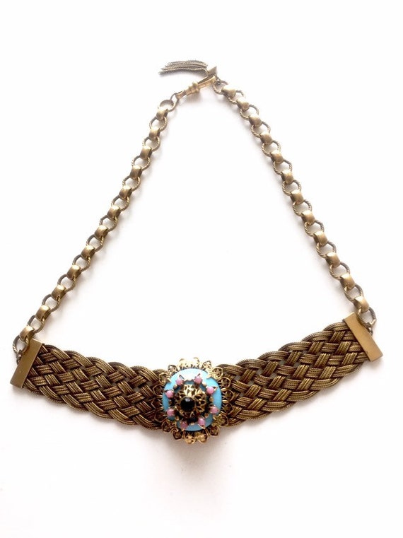 VICTORIAN EUROPEAN NECKLACE 1920s antique necklac… - image 3