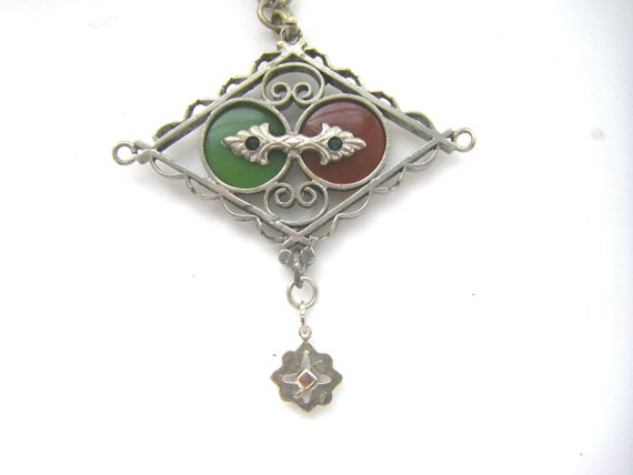 ANTIQUE VICTORIAN PENDANT: victorian antique glass